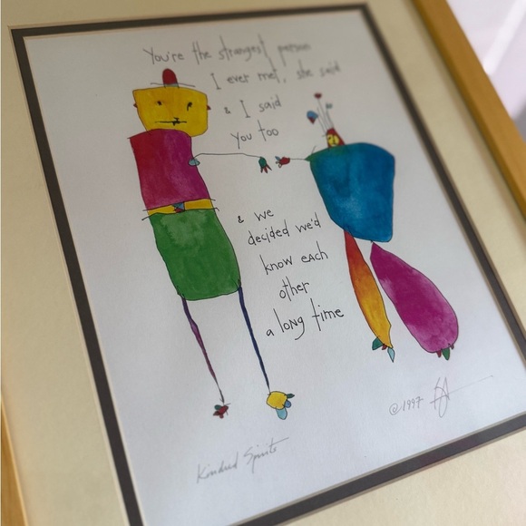 Kindred Spirits Brian Andreas signed print 1997 - Picture 8 of 10